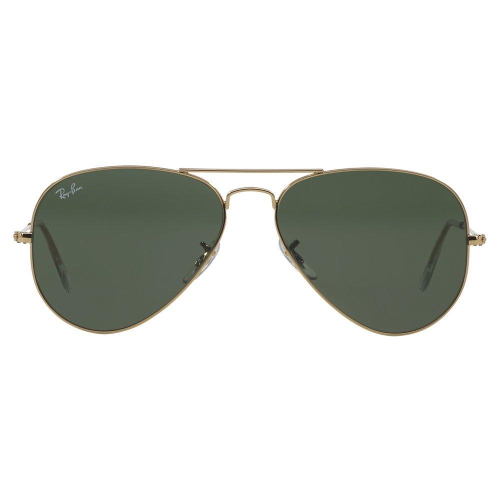Ray-Ban RB3025 Aviator sunglasses black frame glass lenses, imported from the UK