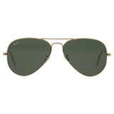 Ray-Ban RB3025 Aviator sunglasses black frame glass lenses, imported from the UK