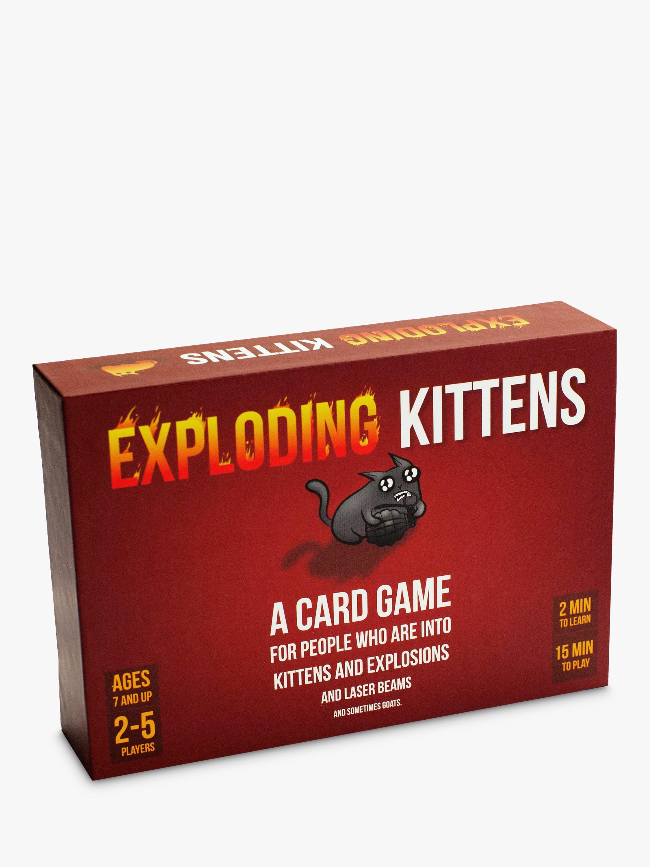 Exploding Kittens strategic party game - British product