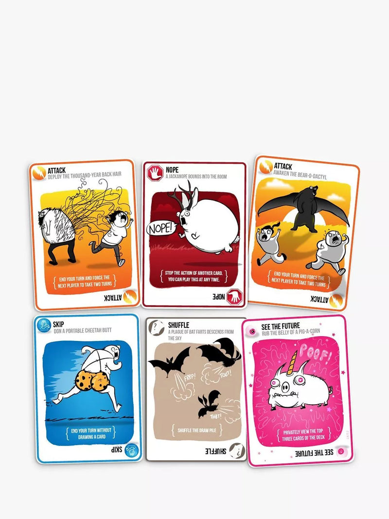 Exploding Kittens strategic party game - British product
