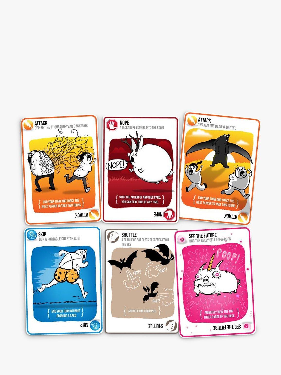 Exploding Kittens strategic party game - British product