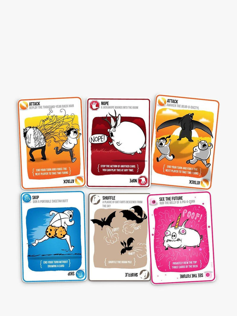 Exploding Kittens strategic party game - British product