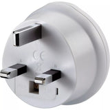 Go Travel US-UK plug adaptor compact design - British product