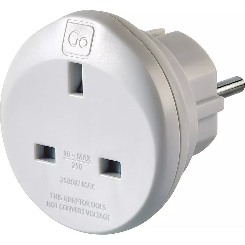 Go Travel UK-EU adaptor (British brand)