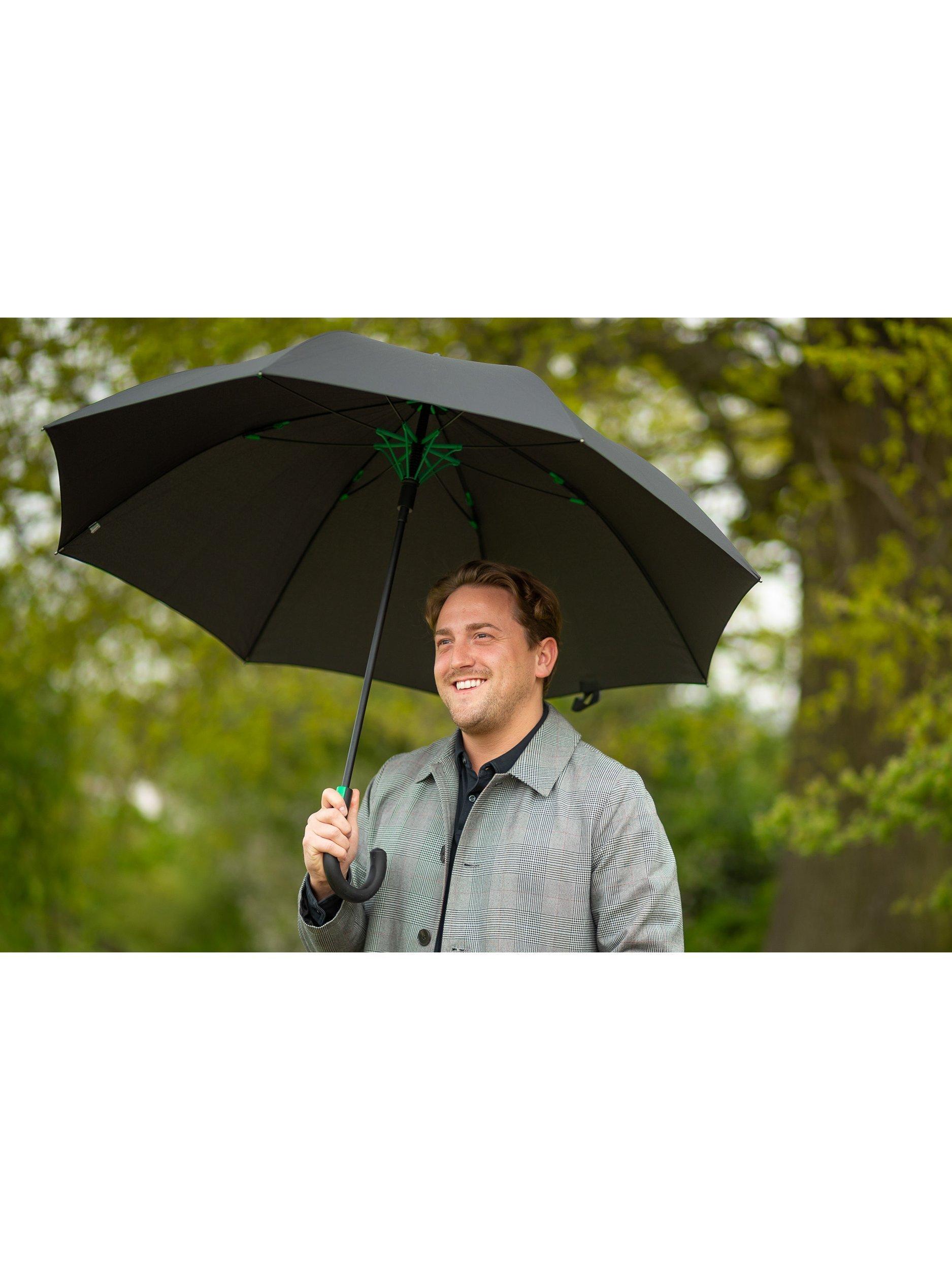 Fulton Typhoon walking umbrella black, UK version