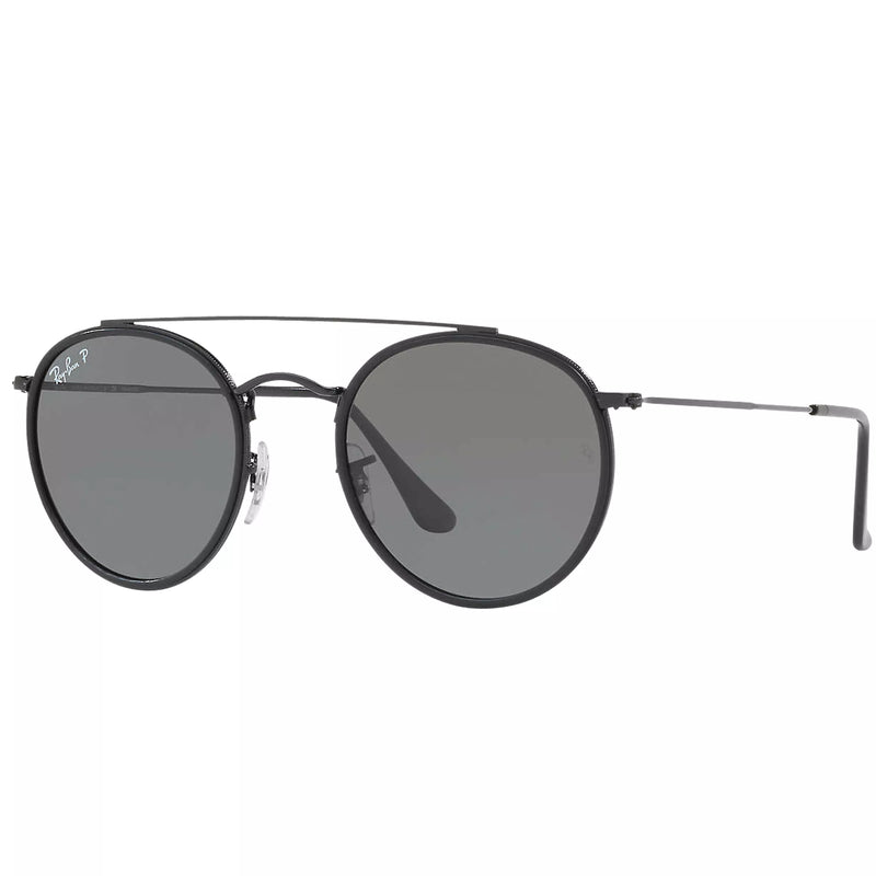 Ray-Ban polarised double bridge round sunglasses, imported from the UK