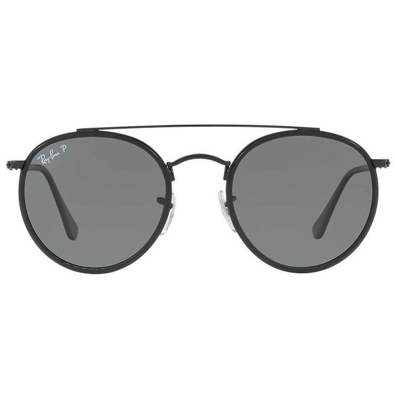 Ray-Ban polarised double bridge round sunglasses, imported from the UK