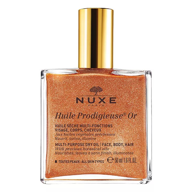 NUXE Huile Prodigieuse® Or Golden Shimmer Multi-Purpose Dry Oil for Face, Body and Hair