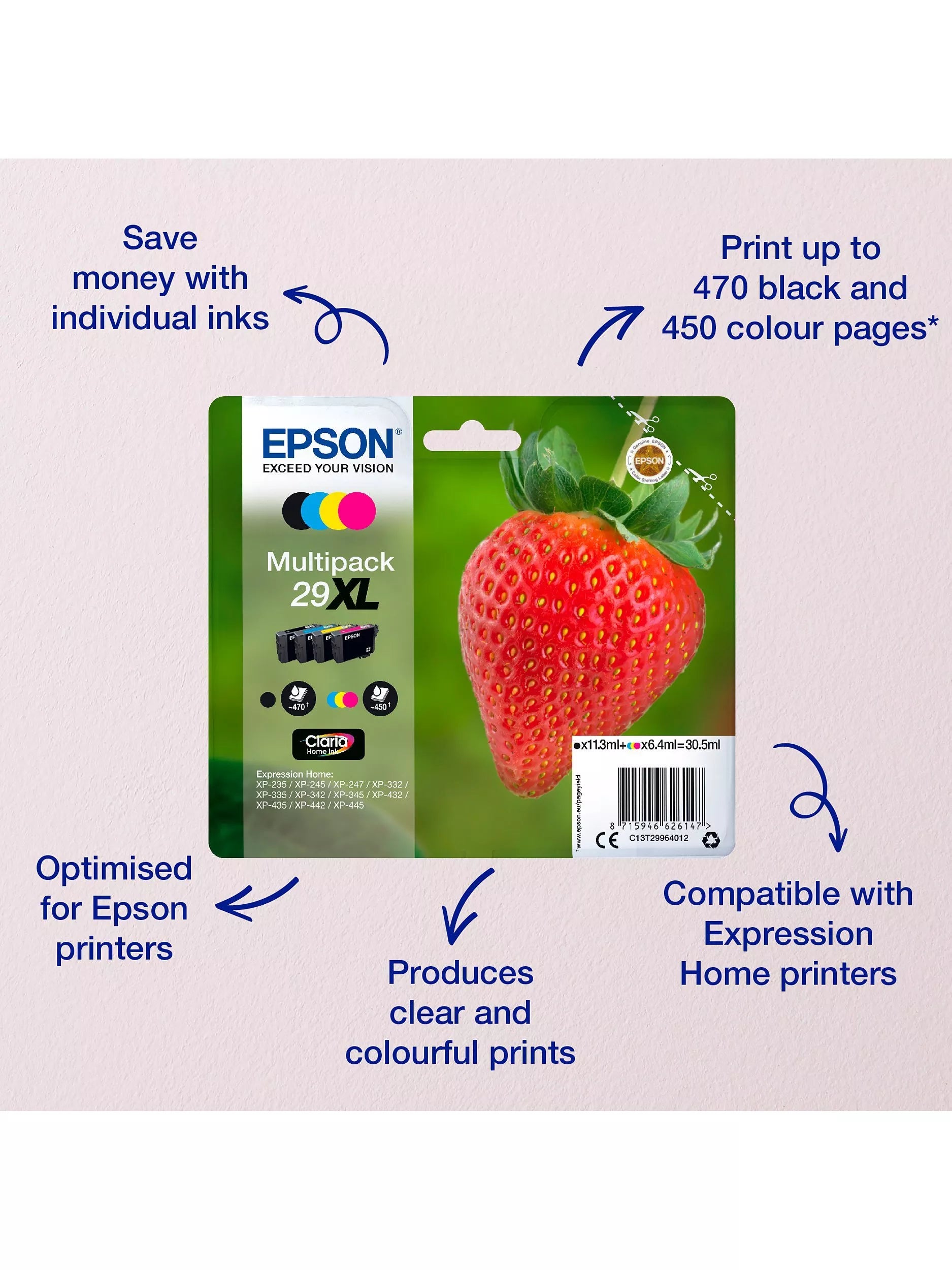 Epson T2981 black inkjet cartridge - British product