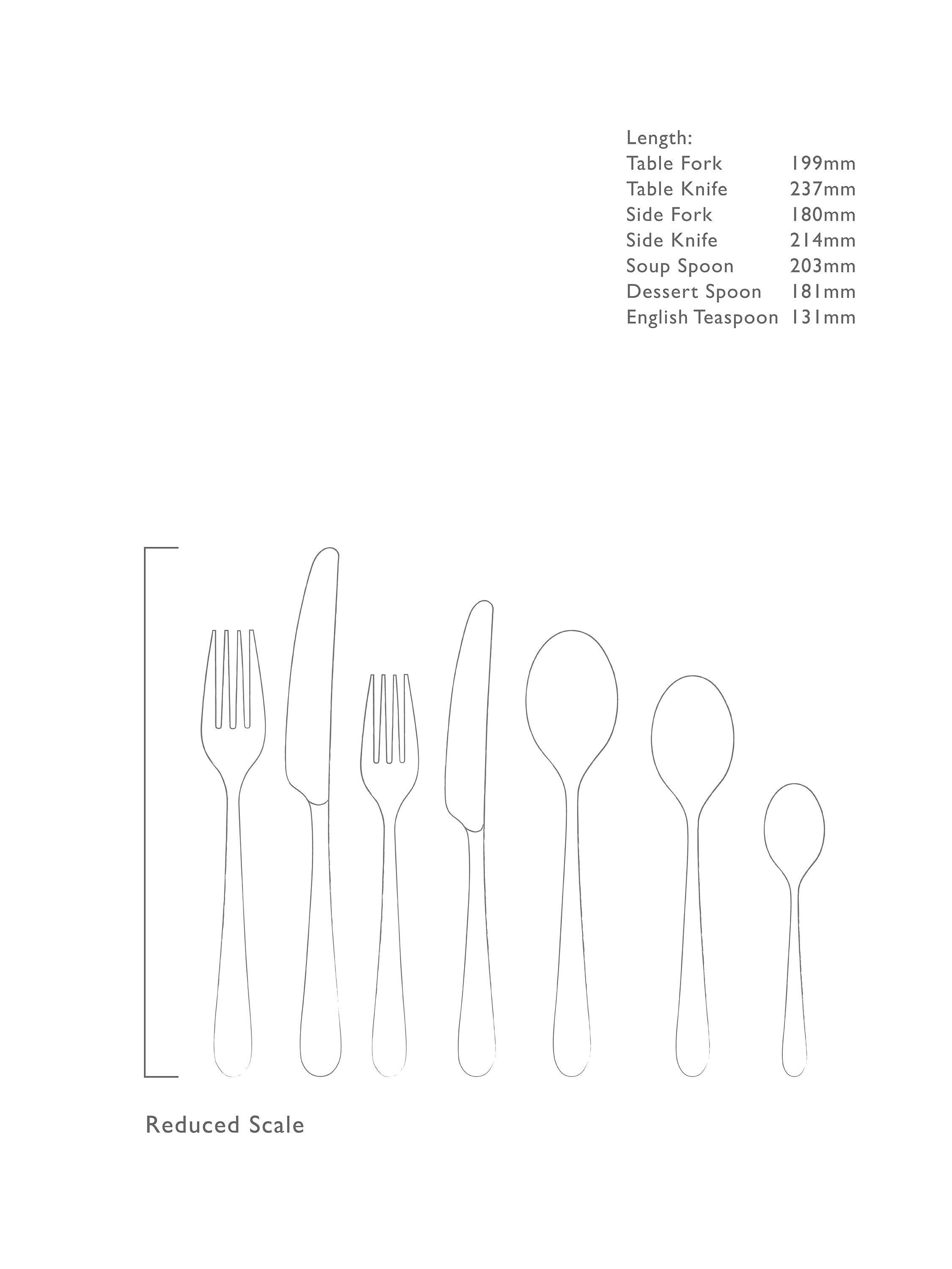 Robert Welch Kingham Bright cutlery set 42 piece, imported from the UK