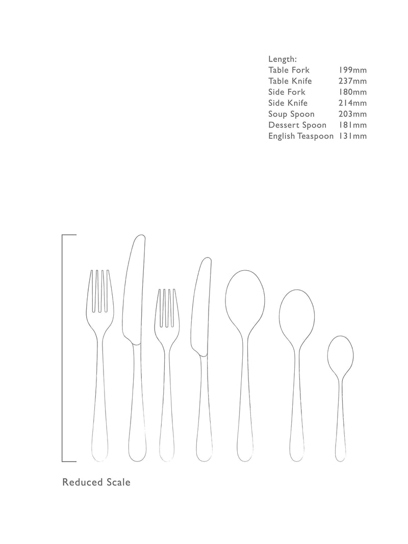 Robert Welch Kingham Bright cutlery set 42 piece, imported from the UK
