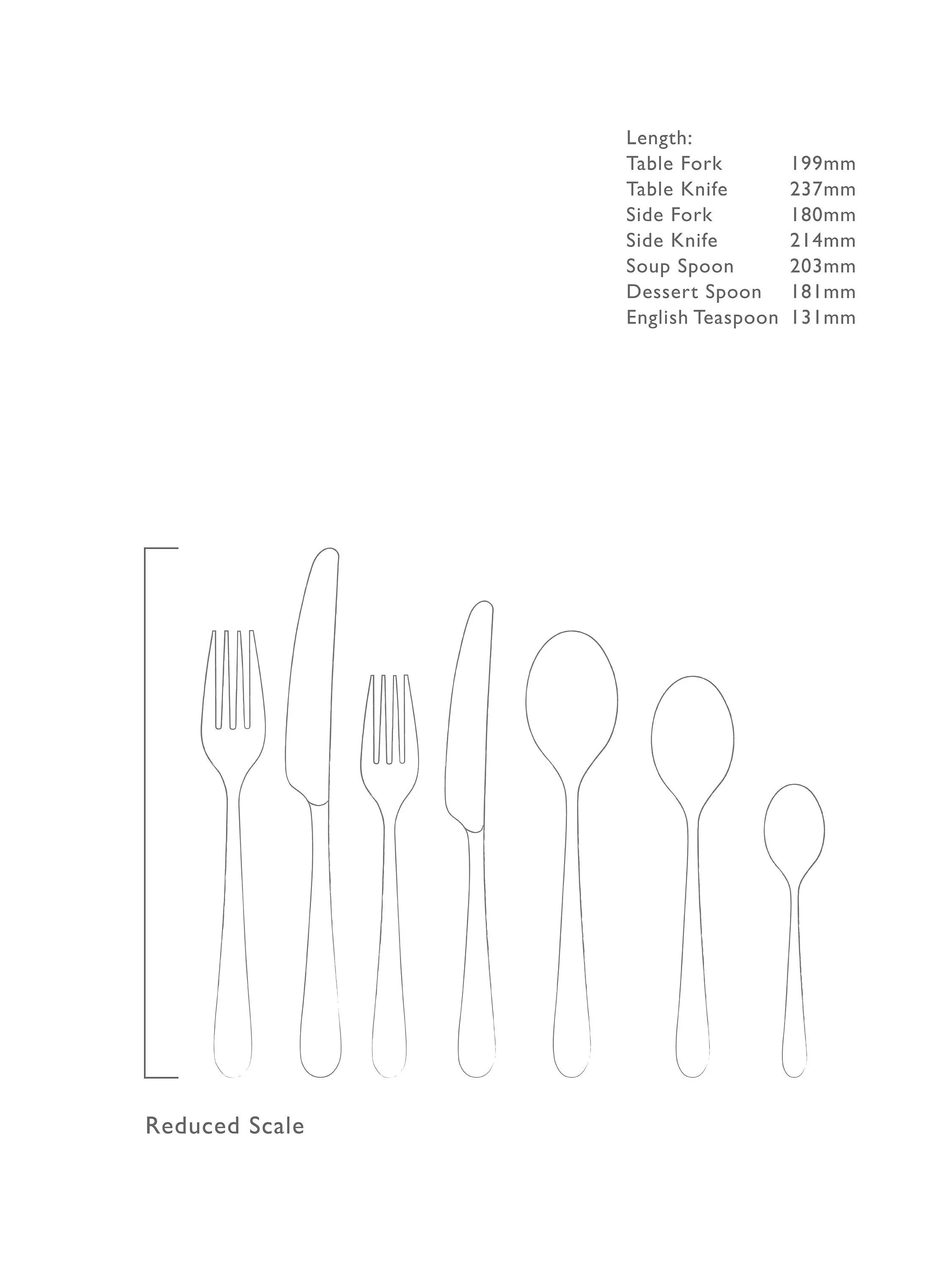 Robert Welch Kingham Bright cutlery set 42 piece, imported from the UK