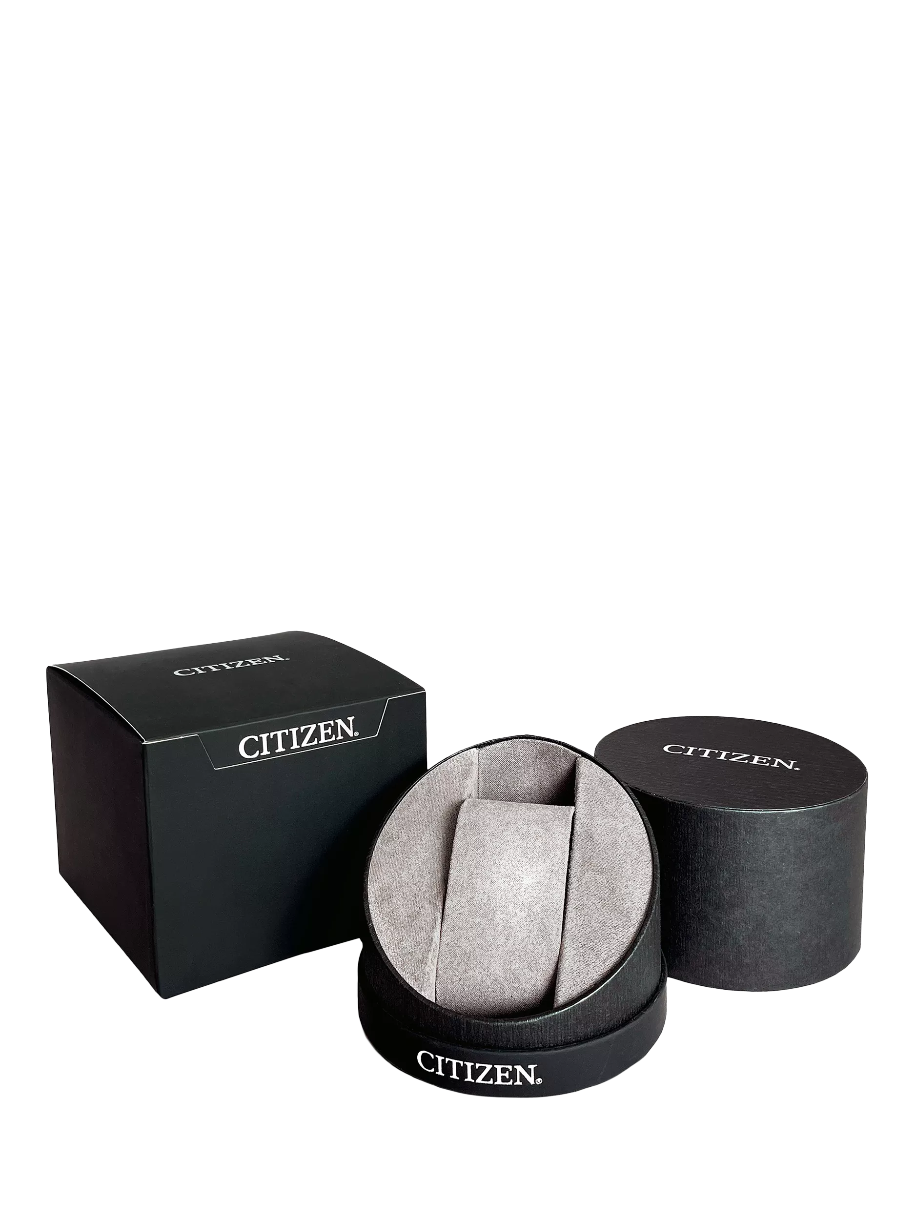 Citizen ladies leather strap watch white dial black strap, UK version