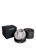 Citizen ladies leather strap watch white dial black strap, UK version