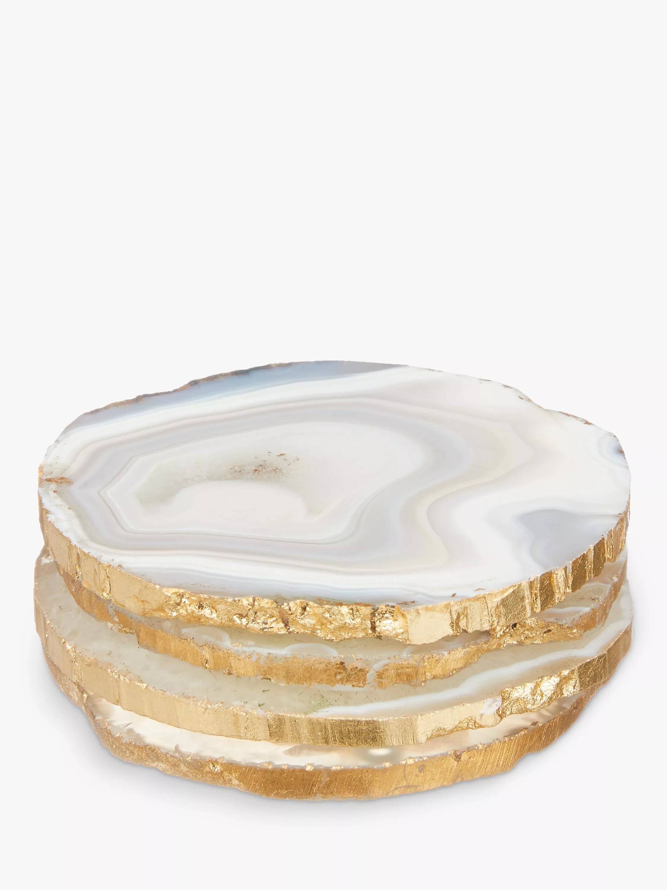 John Lewis agate coasters set of 4 assorted colours, UK version