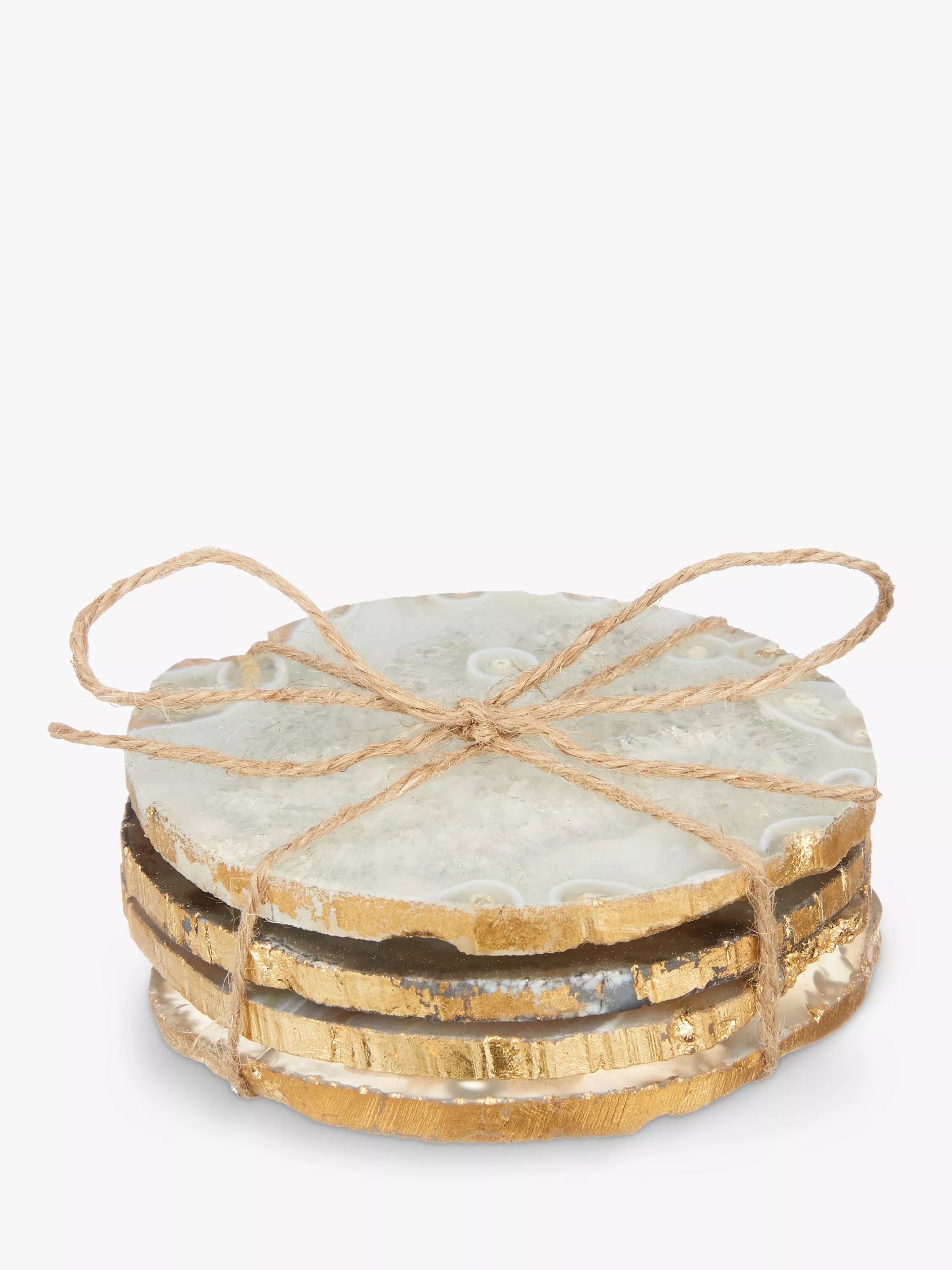 John Lewis agate coasters set of 4 assorted colours, UK version