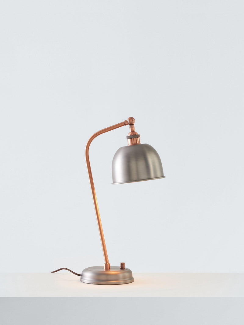 John Lewis Baldwin table lamp brushed finish (British brand)