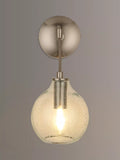 John Lewis Selsey hand-blown blue glass wall light, imported from the UK