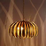 John Lewis Montserrat Leaf Ceiling Light in gold, imported from the UK