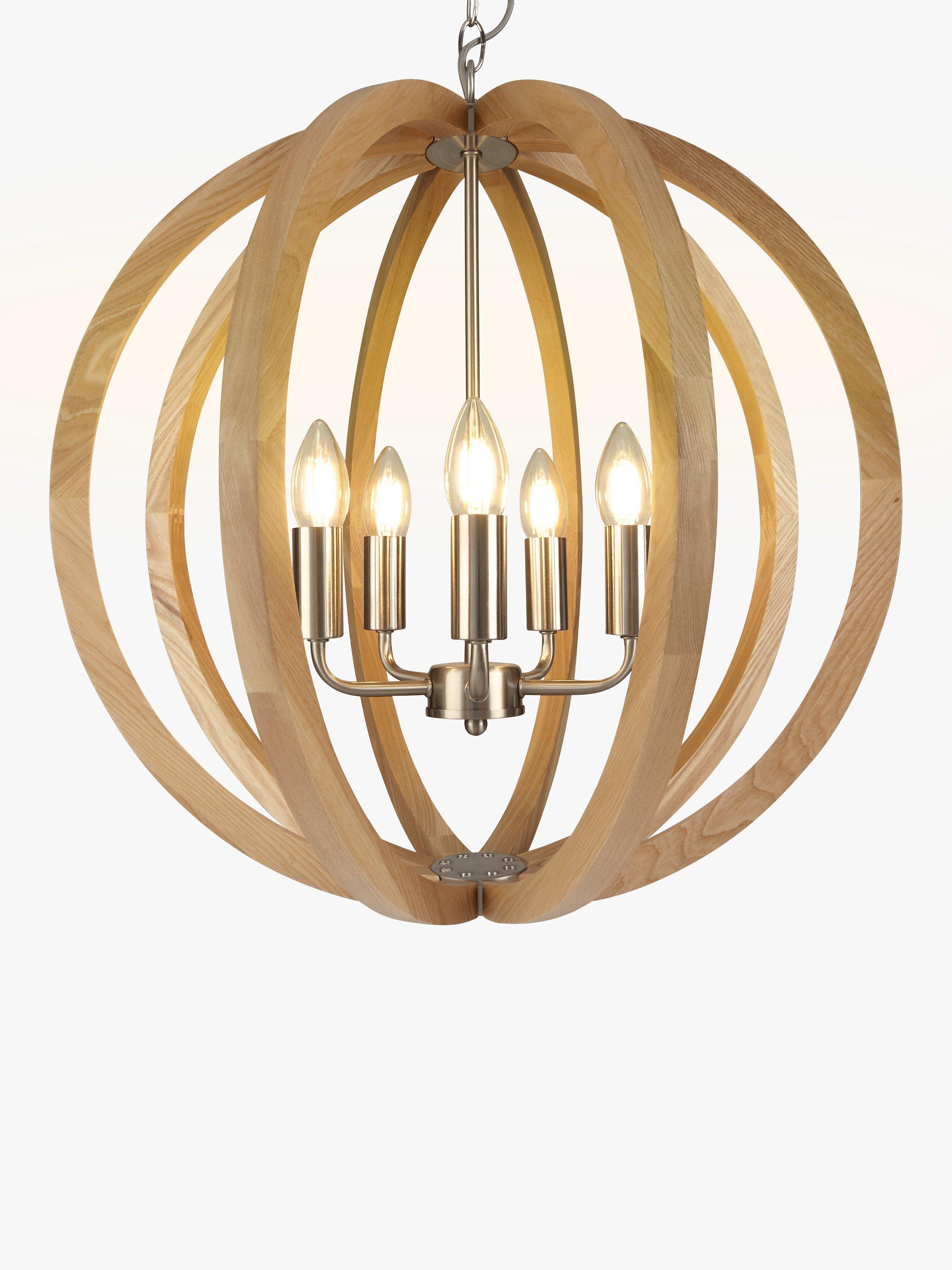 John Lewis Lars ceiling light in ash wood - British product