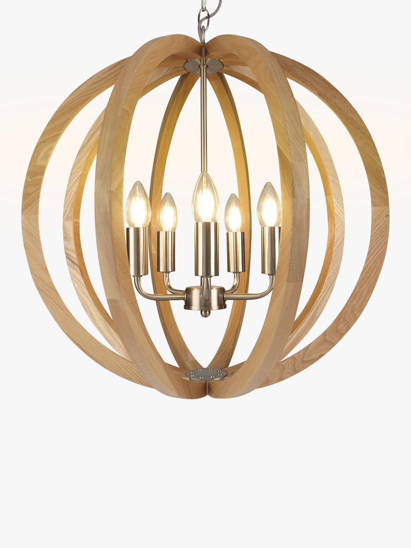 John Lewis Lars ceiling light in ash wood - British product