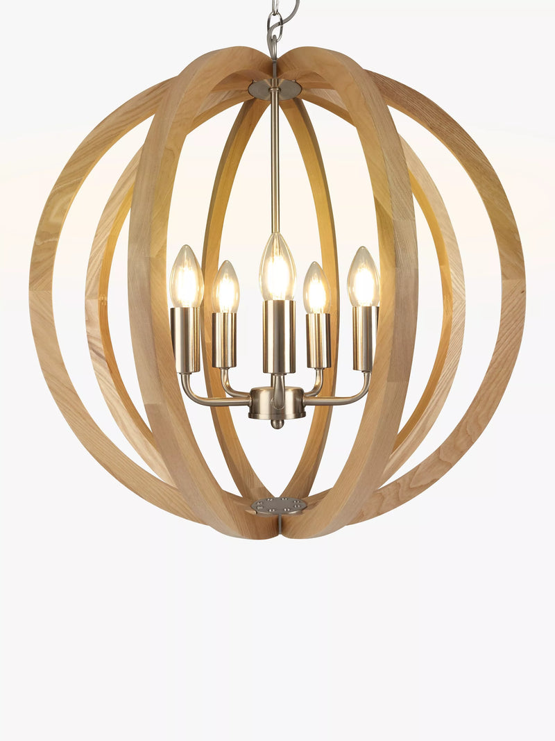 John Lewis Lars ceiling light in ash wood - British product