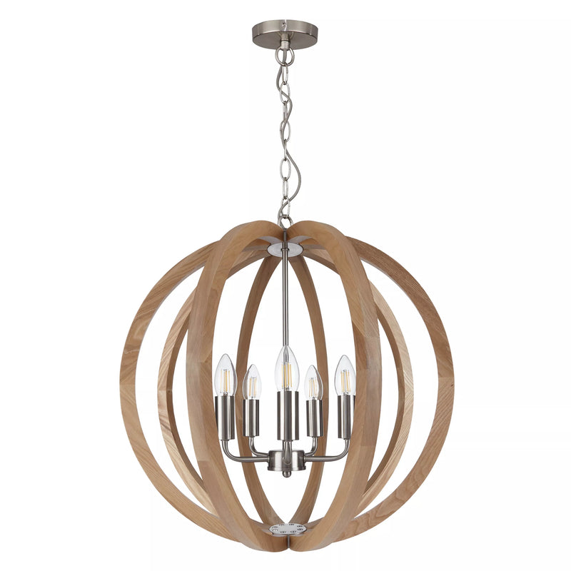 John Lewis Lars ceiling light in ash wood - British product