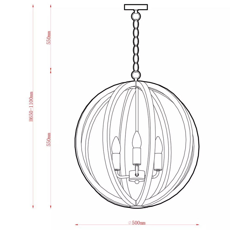 John Lewis Lars ceiling light in ash wood - British product
