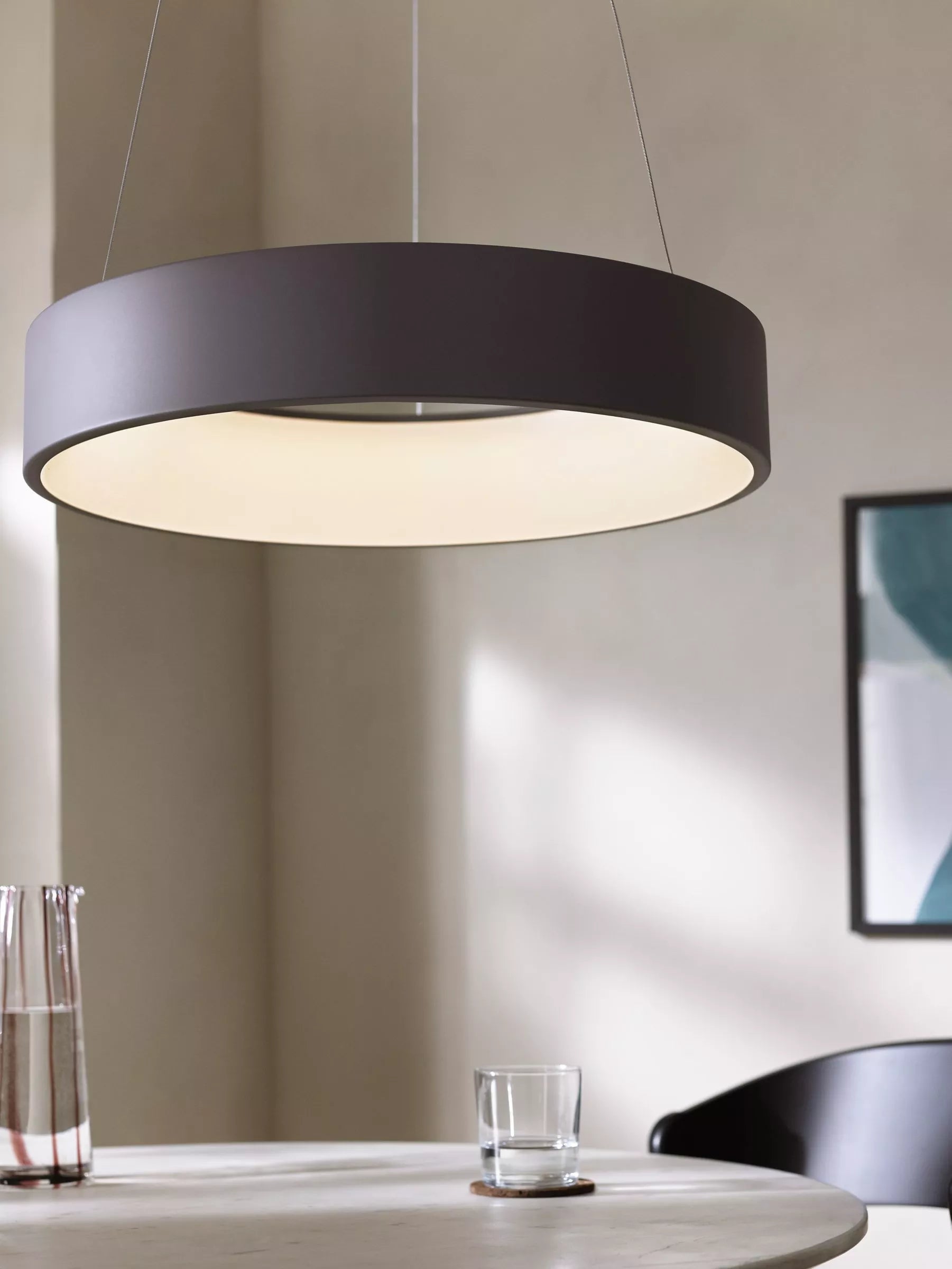 John Lewis Finn LED hoop ceiling light metallic (British brand)