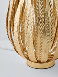 John Lewis Montserrat leaf table lamp in gold finish, British brand