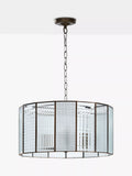 John Lewis Rhea ceiling pendant antique brass 3-light, imported from the UK