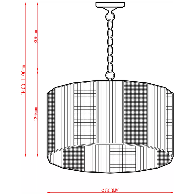 John Lewis Rhea ceiling pendant antique brass 3-light, imported from the UK