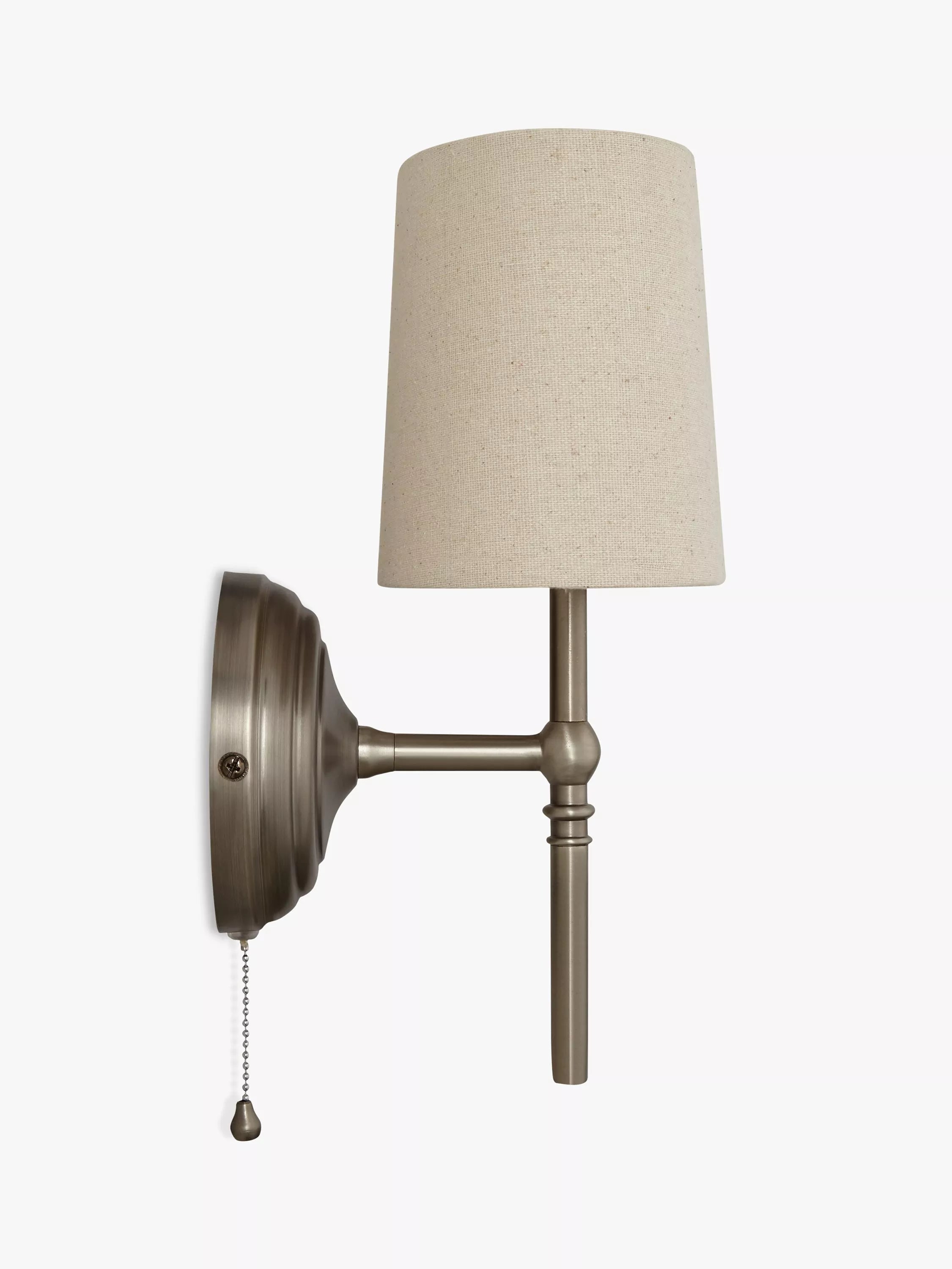 John Lewis Isabel wall light pewter finish slimline (British brand)
