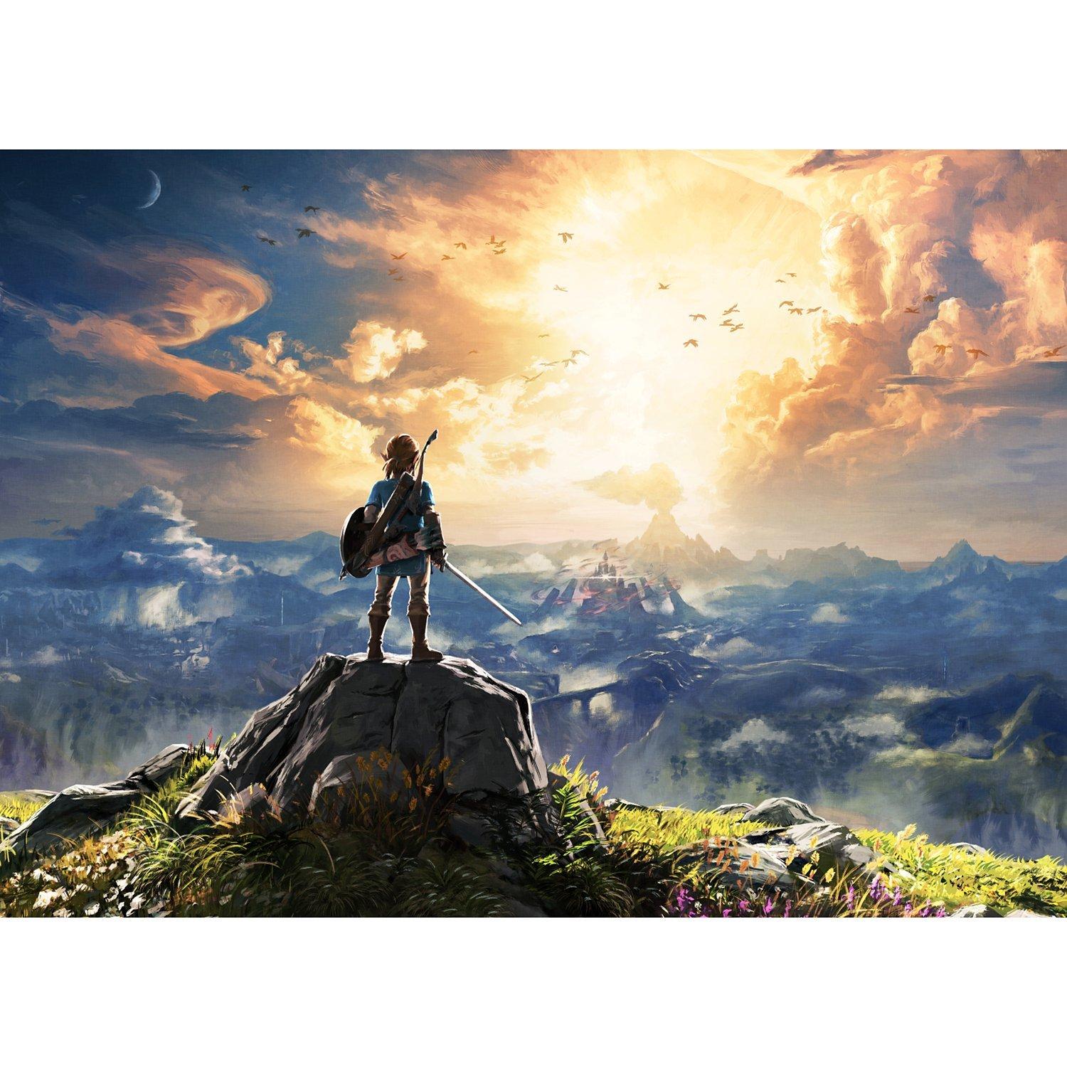 Nintendo The Legend of Zelda Breath of the Wild Switch game box art, imported from the UK