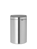 Brabantia Twin Touch Recycling Bin, New Matt Steel, 23/10L