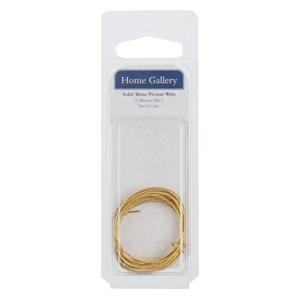 Home Gallery Solid Brass Picture Wire, 3m