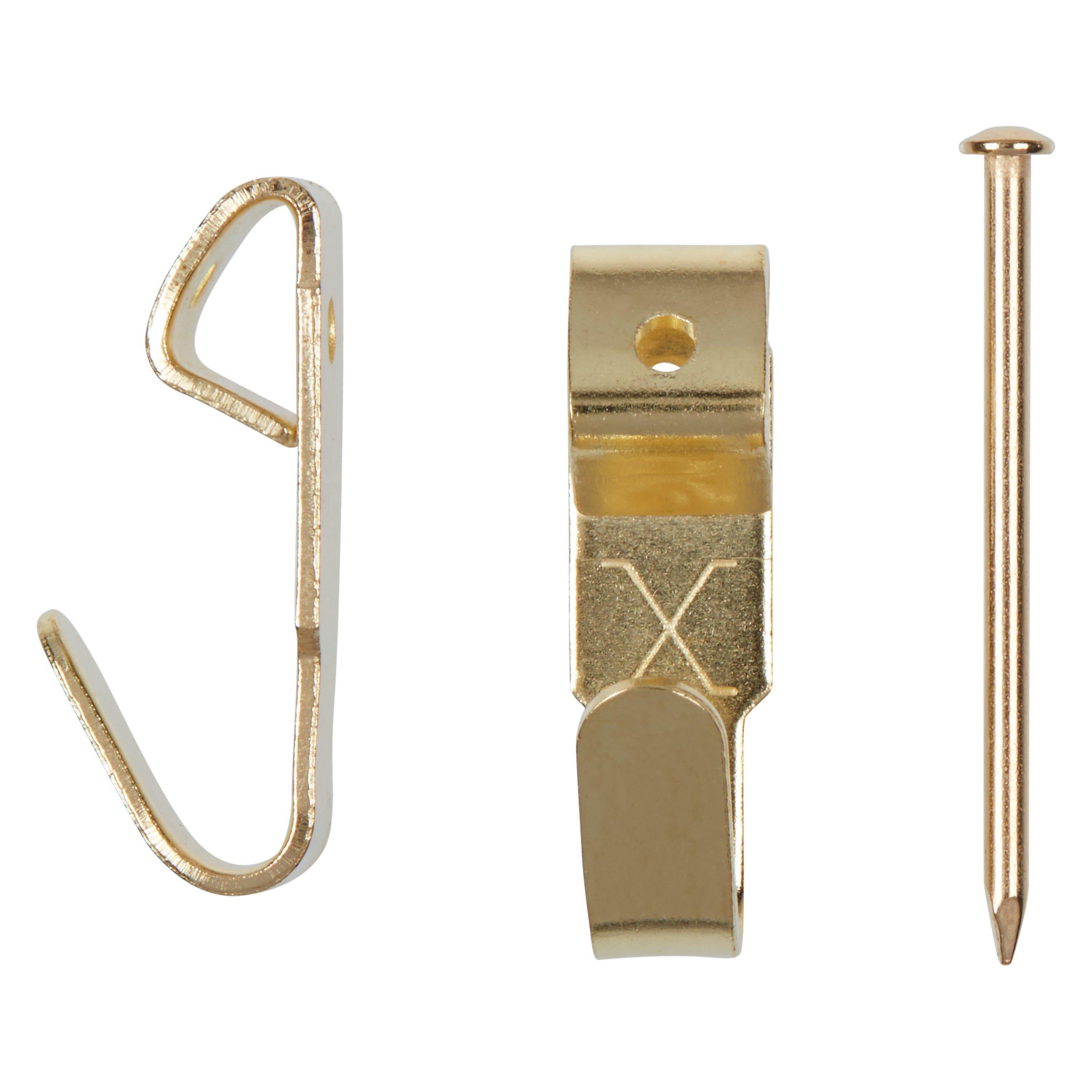 Frank Shaw picture hooks brass headed pins pack of 10 - British product