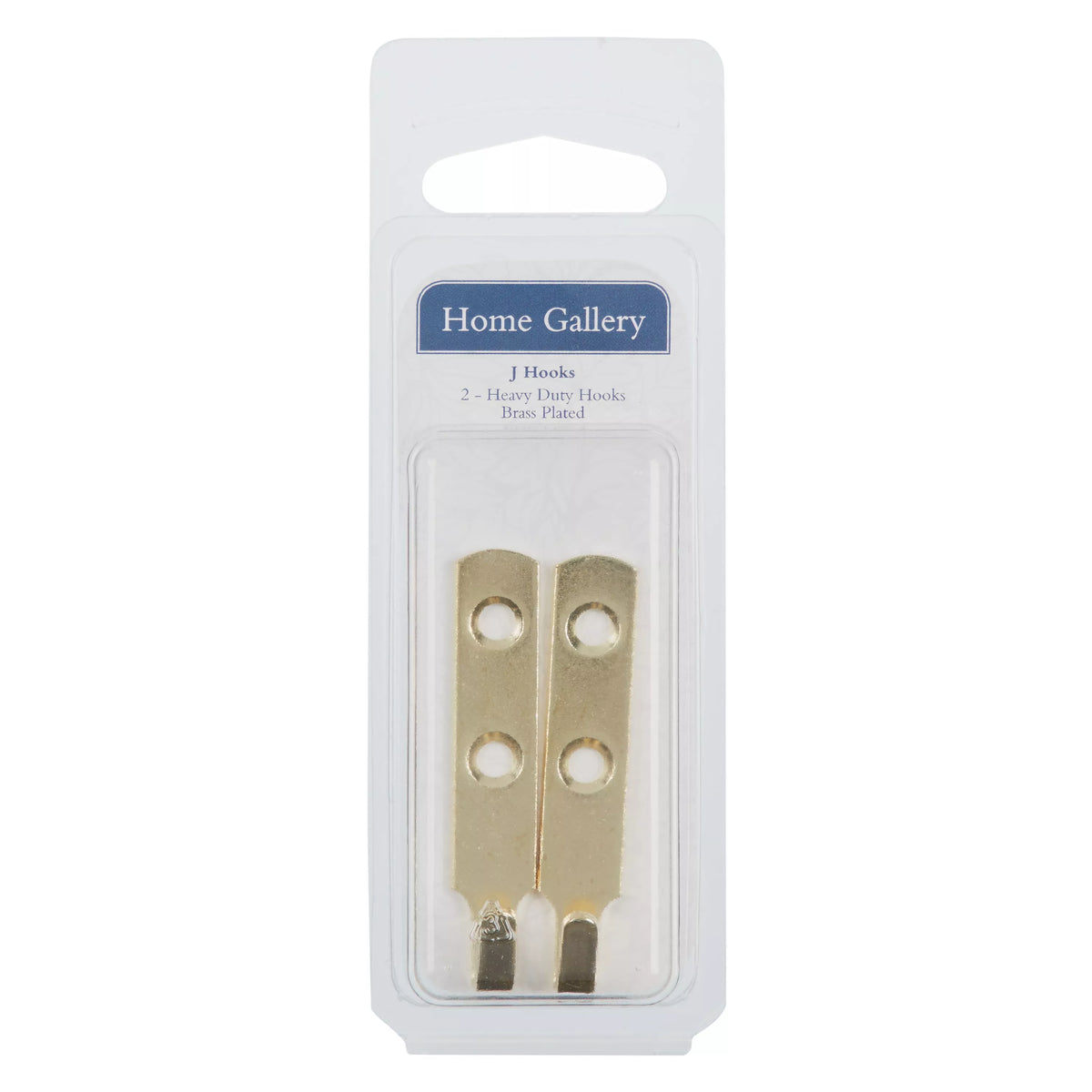 Frank Shaw brass plated J hooks 2-pack, imported from the UK