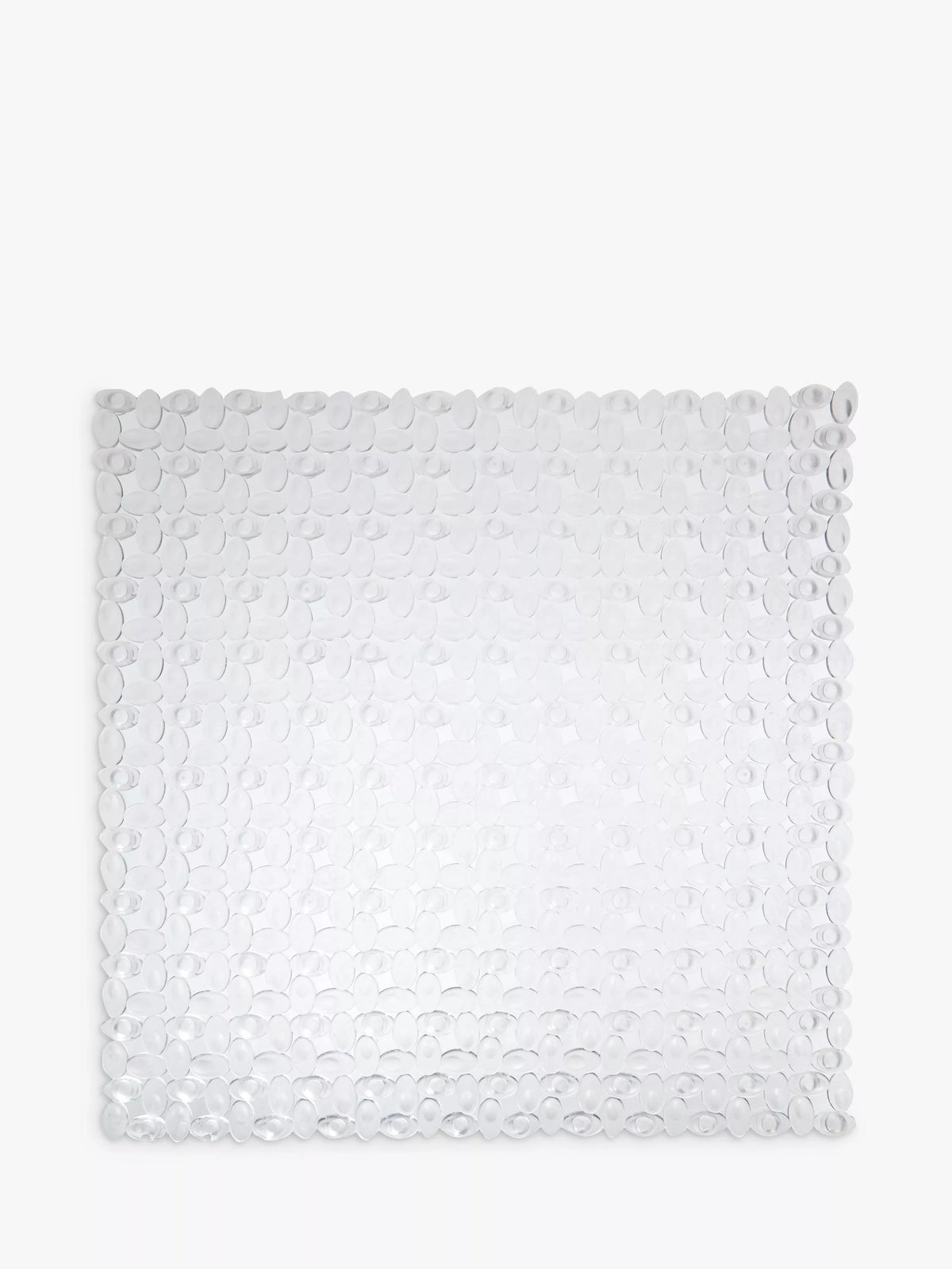 John Lewis pebble square shower mat, clear, UK version