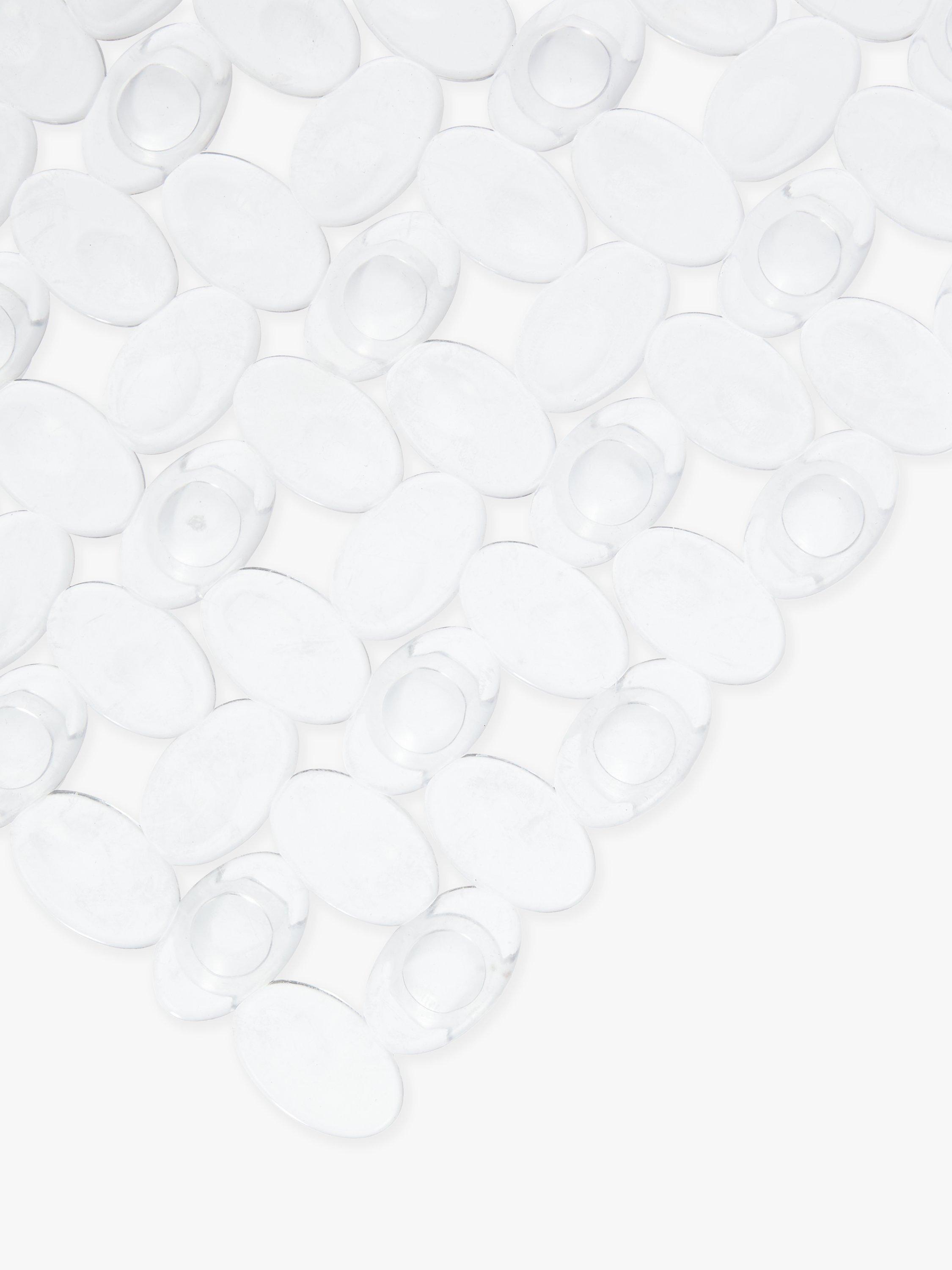 John Lewis pebble square shower mat, clear, UK version