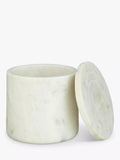 John Lewis white marble container handcrafted - British product