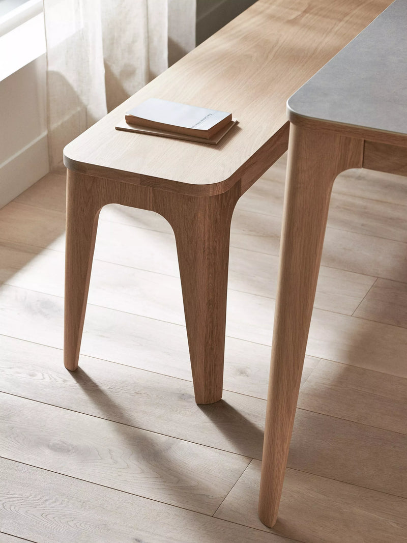 John Lewis Mira 3 seater dining bench W140 cm (British brand)