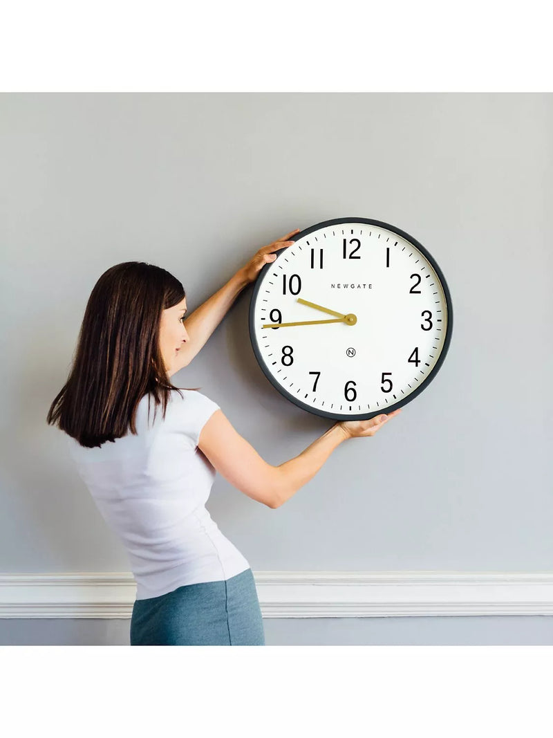 Newgate Clocks Mr Edwards wall clock moonstone grey 45cm (British brand)