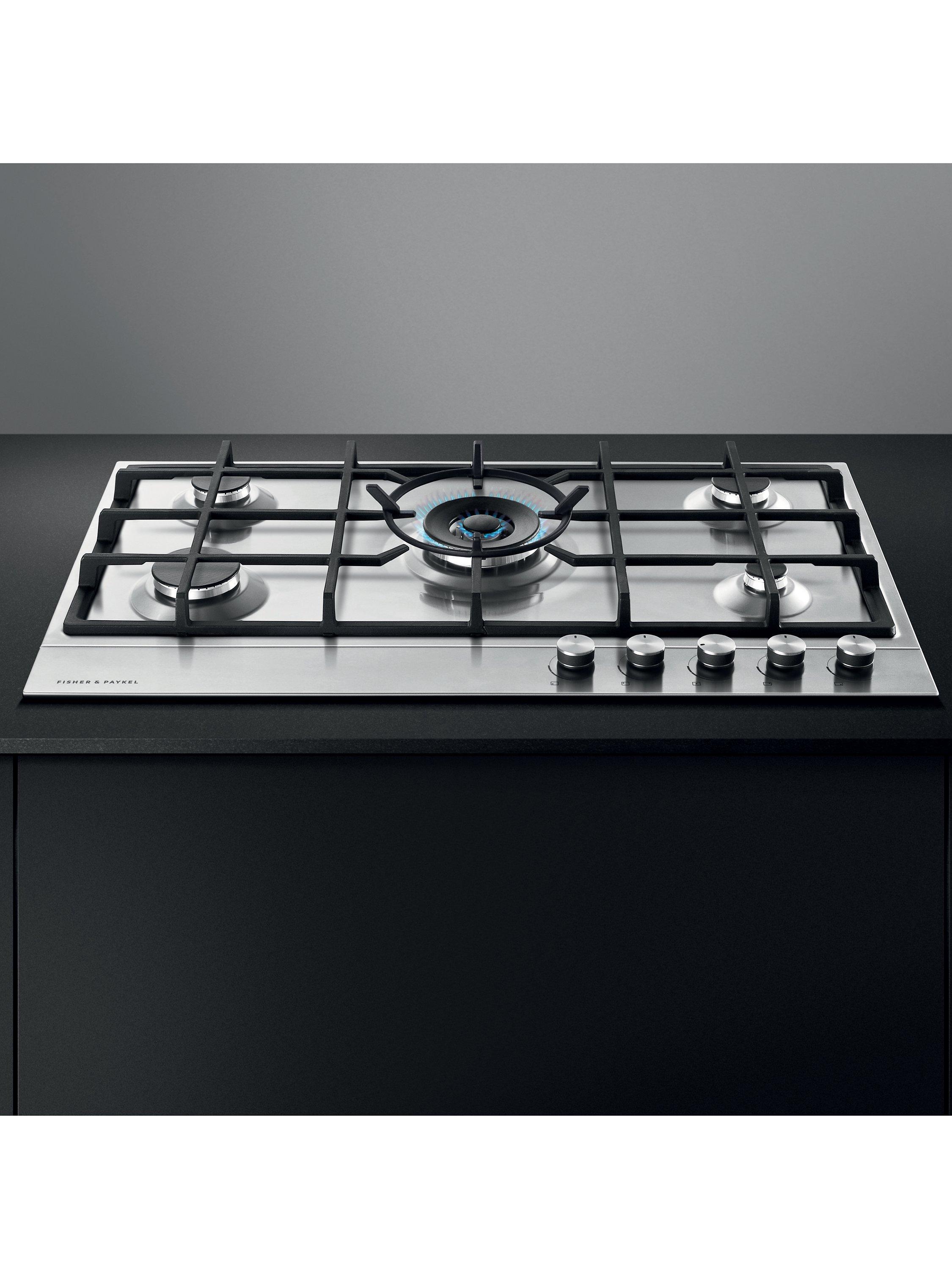 Fisher & Paykel 90cm gas hob in stainless steel - British product