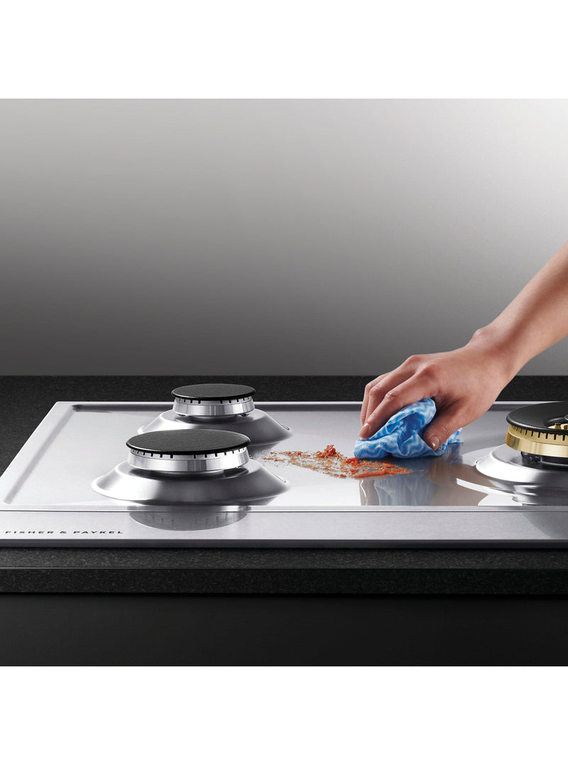 Fisher & Paykel 90cm gas hob in stainless steel - British product