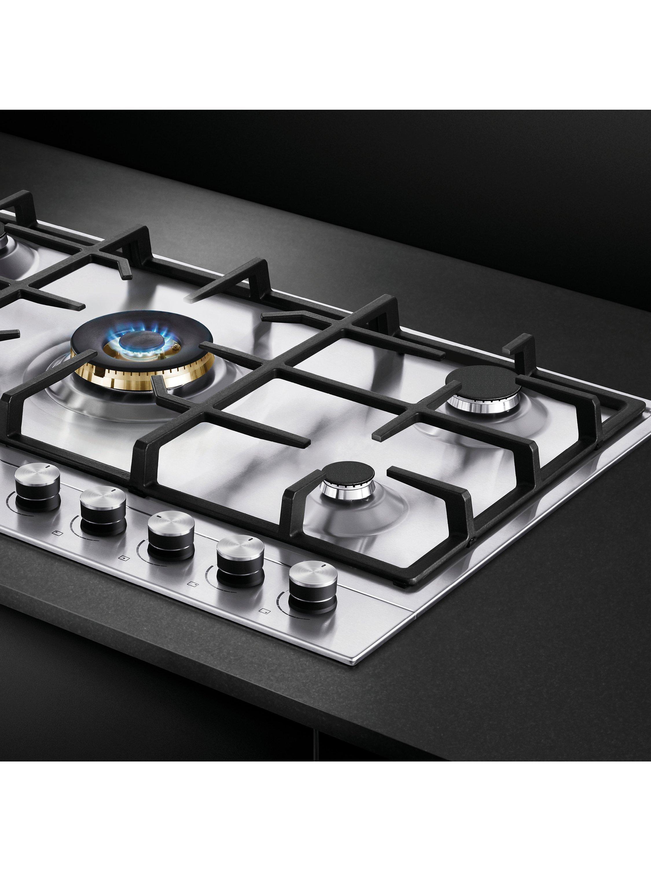 Fisher & Paykel 90cm gas hob in stainless steel - British product