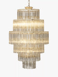 John Lewis Athenea chandelier ceiling light smoked glass, imported from the UK