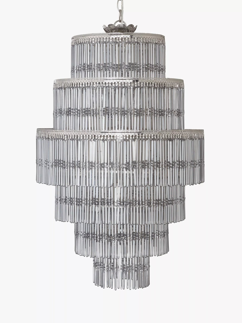 John Lewis Athenea chandelier ceiling light smoked glass, imported from the UK