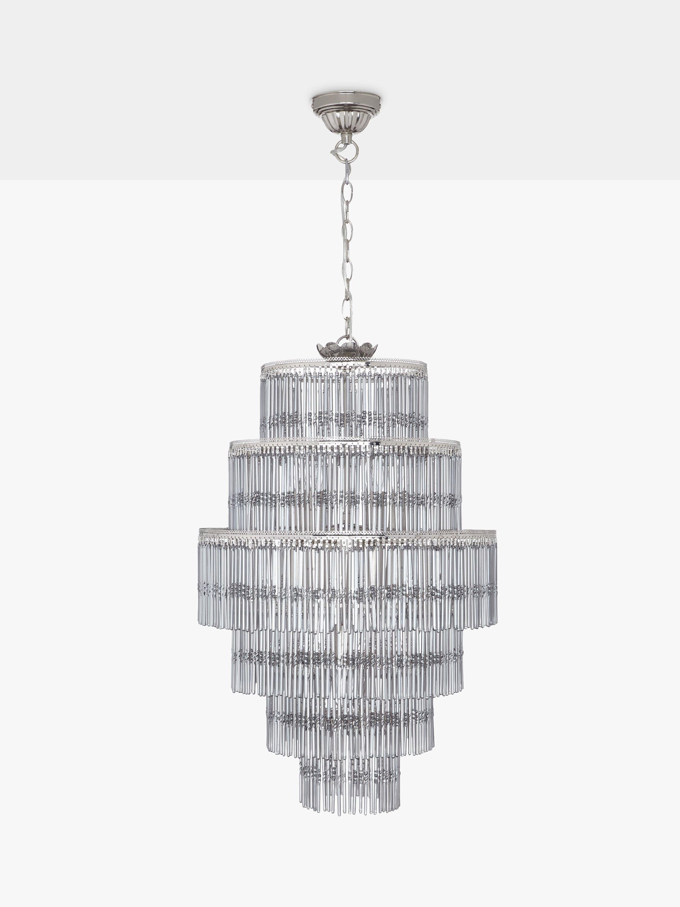 John Lewis Athenea chandelier ceiling light smoked glass, imported from the UK