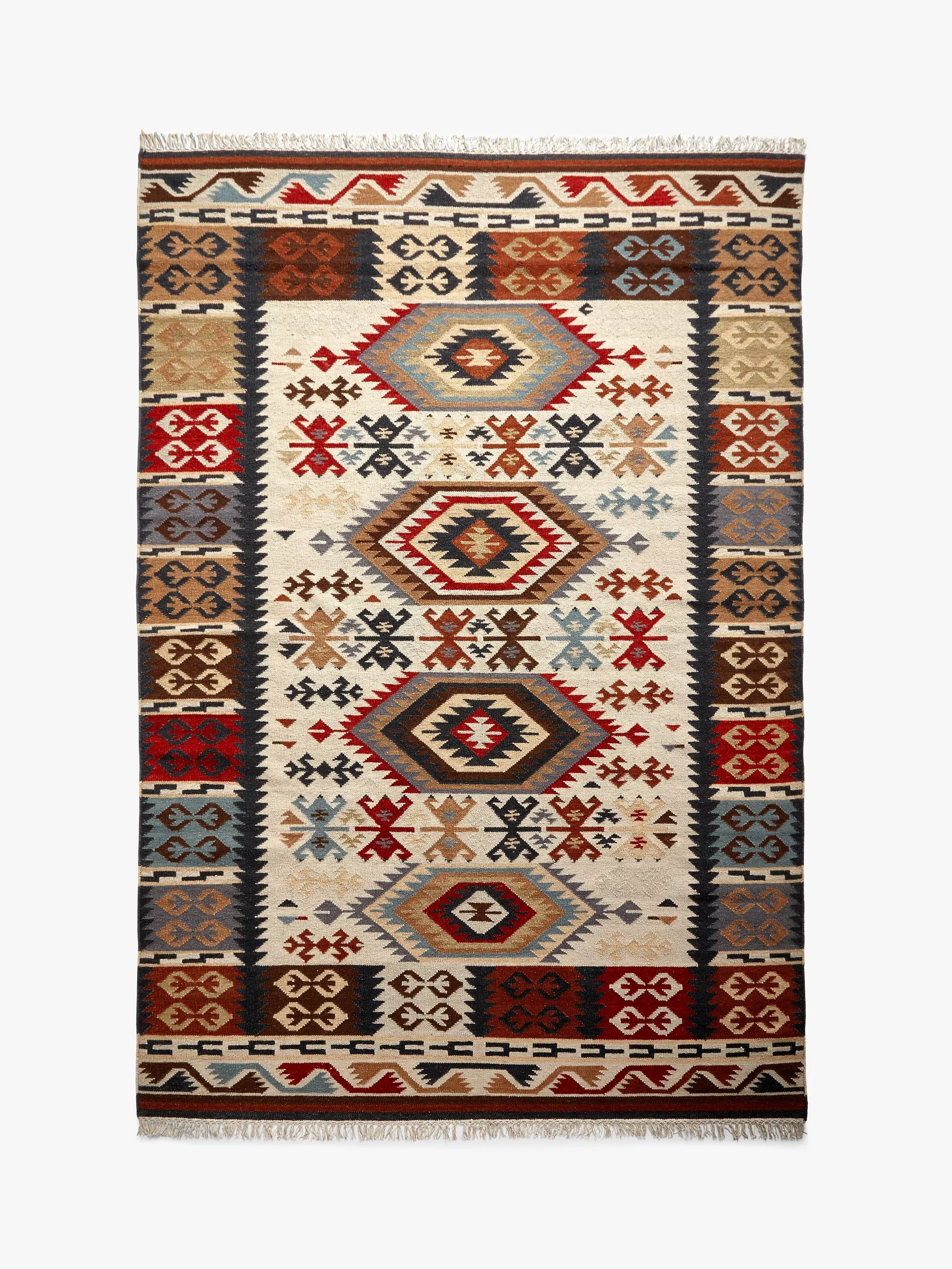 John Lewis Fusion Manisa Kelim Flatweave Wool Rich Rug 180 x 120cm